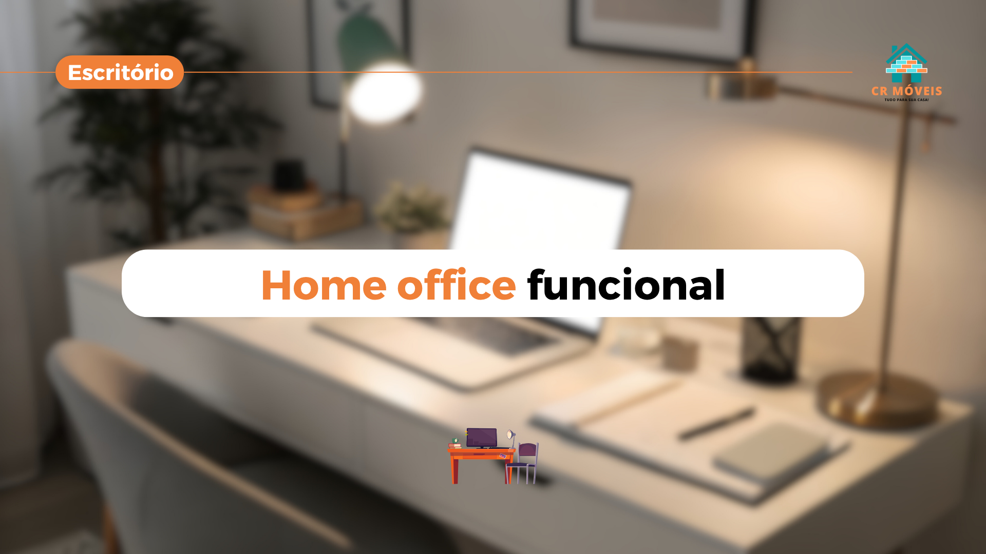 Crie um home office funcional para a sua casa.