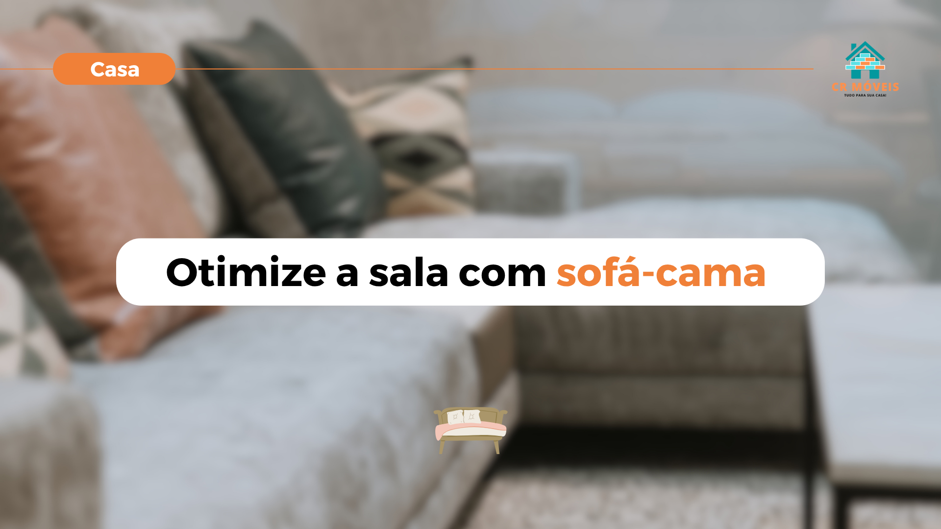 Confira opções de sofá-cama para salas pequenas.