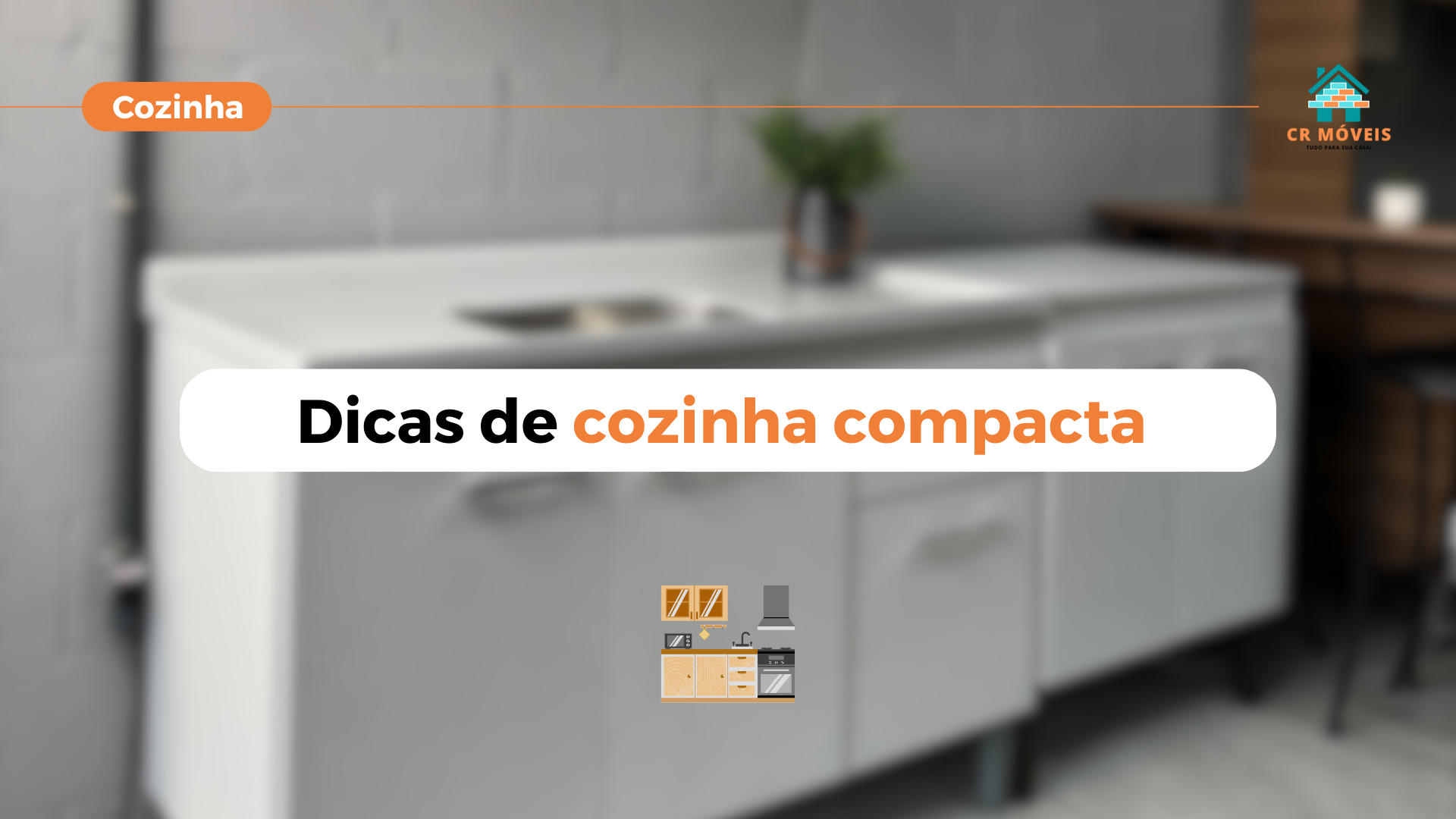 Cozinha compacta e modular é na CR Móveis!