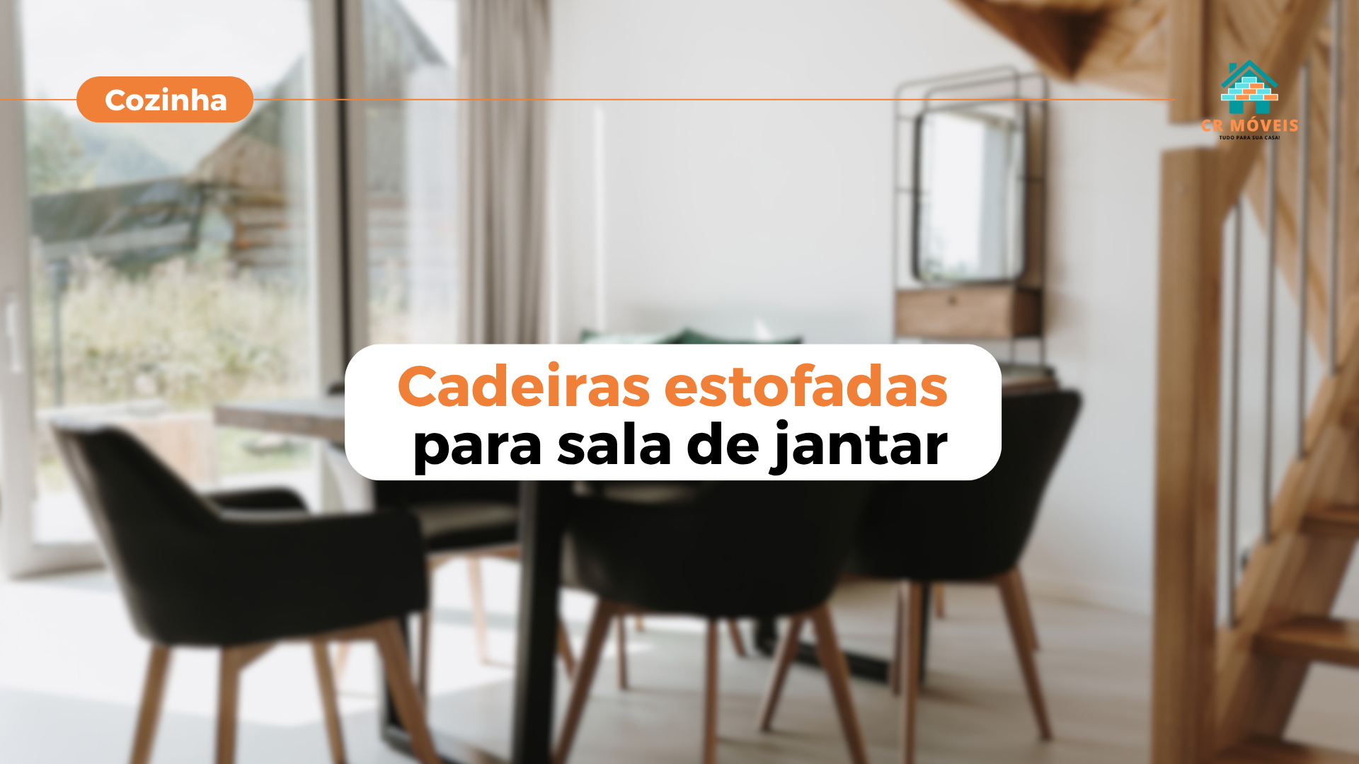 Veja cadeira estofada para a sua sala de jantar!